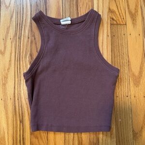 Tillys high neck cropped tank